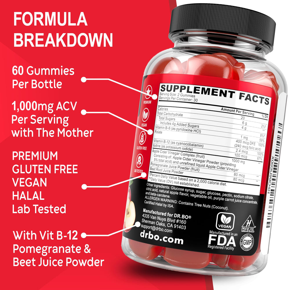 DR. BO ACV Gummies offer a convenient chewable option for routine use