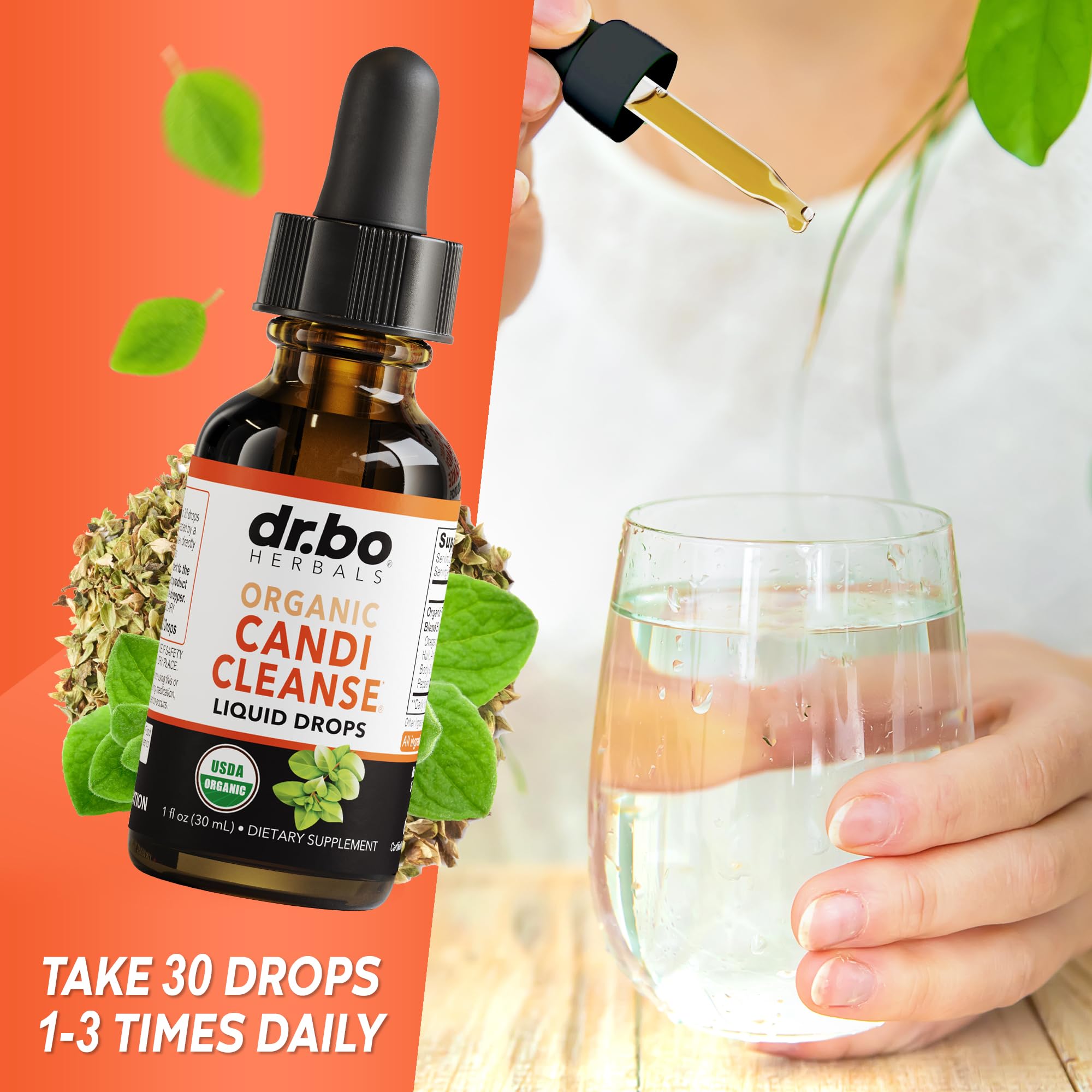 DR. BO Anise seed, reishi, and peppermint blend image supports holistic wellness.