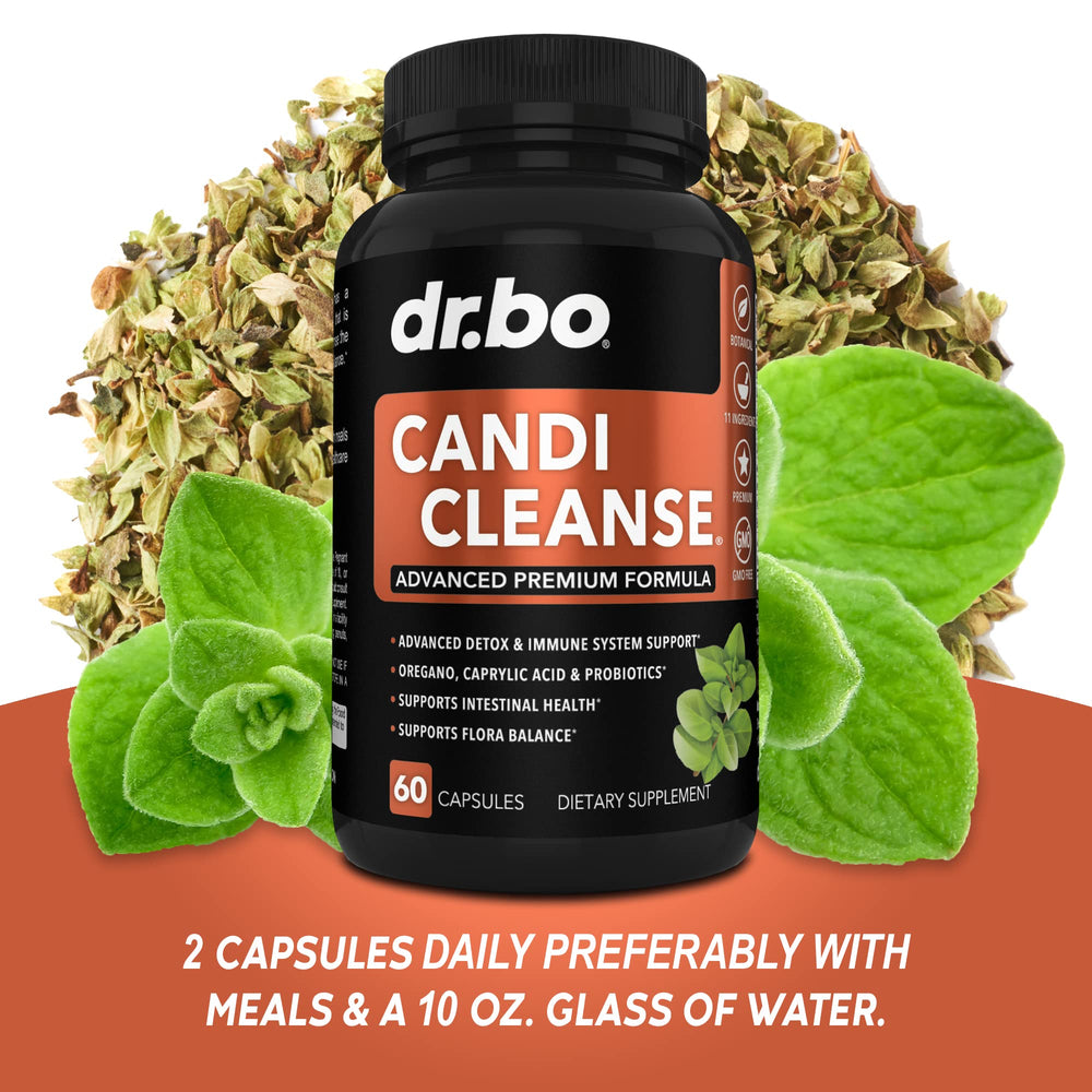 DR. BO Candi Cleanse caprylic acid capsules signal digestive balance potential