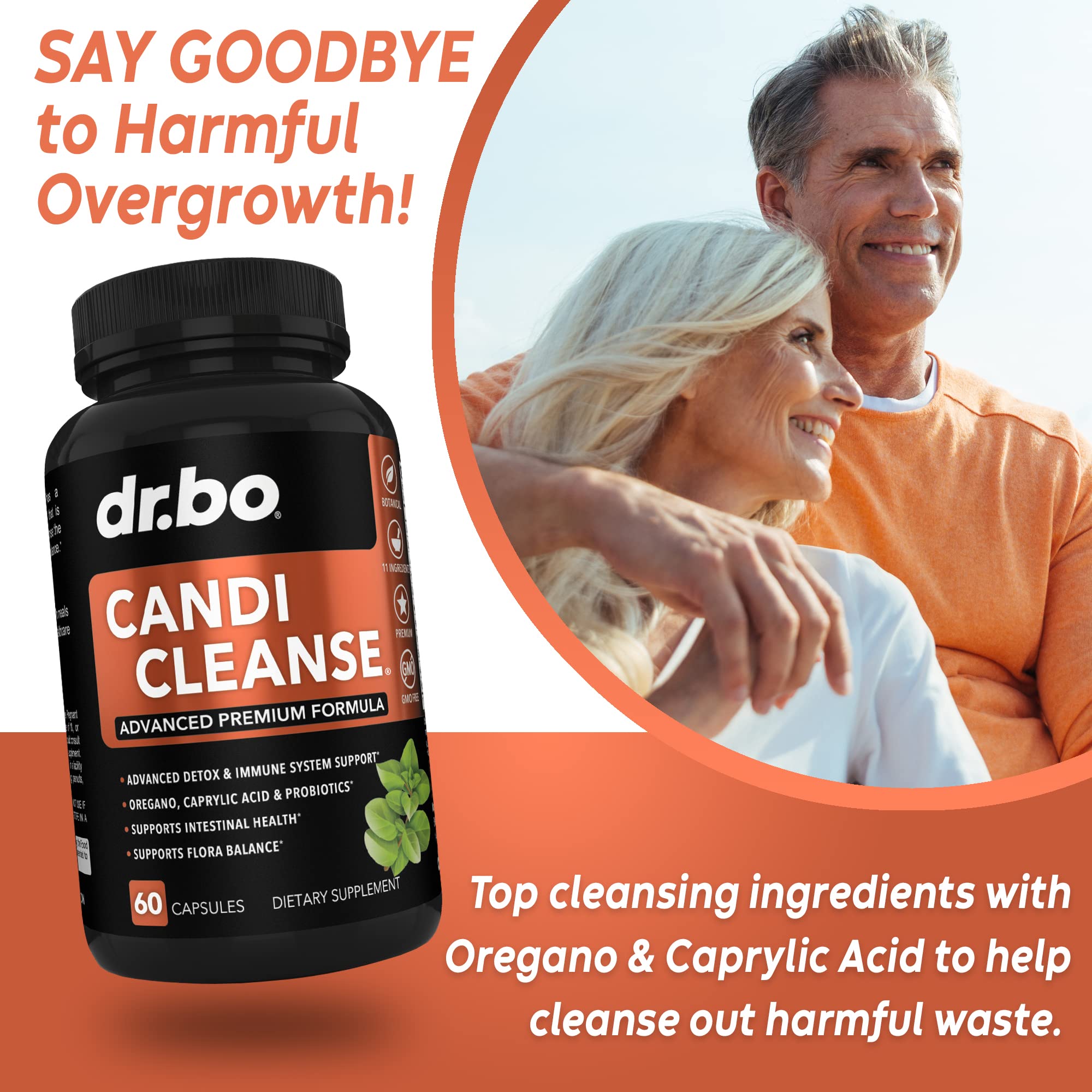 DR. BO Candi Cleanse label info featuring natural ingredients