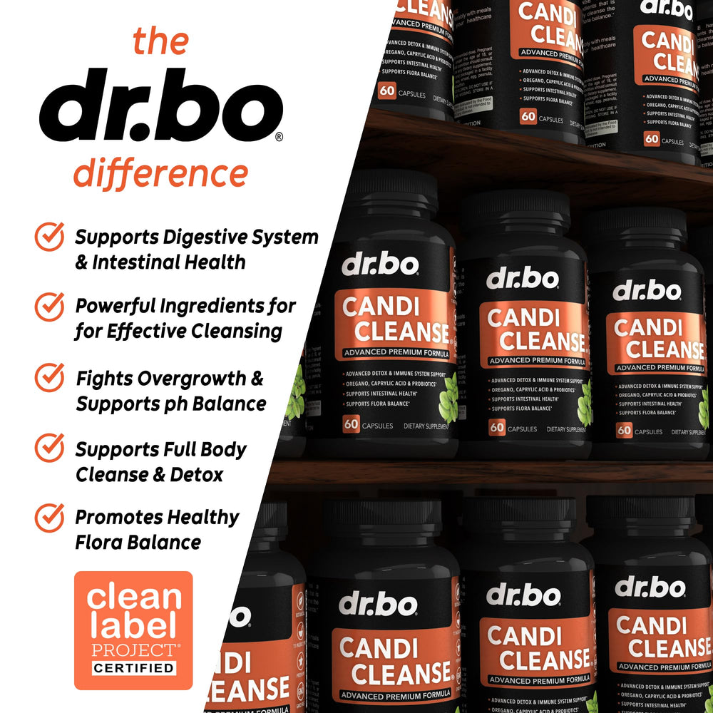 DR. BO Candi Cleanse packaging box for compact storage