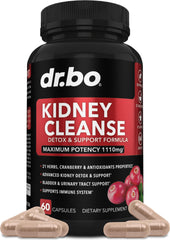DR. BO Kidney Cleanse bottle front view supporting urinary tract wellness
