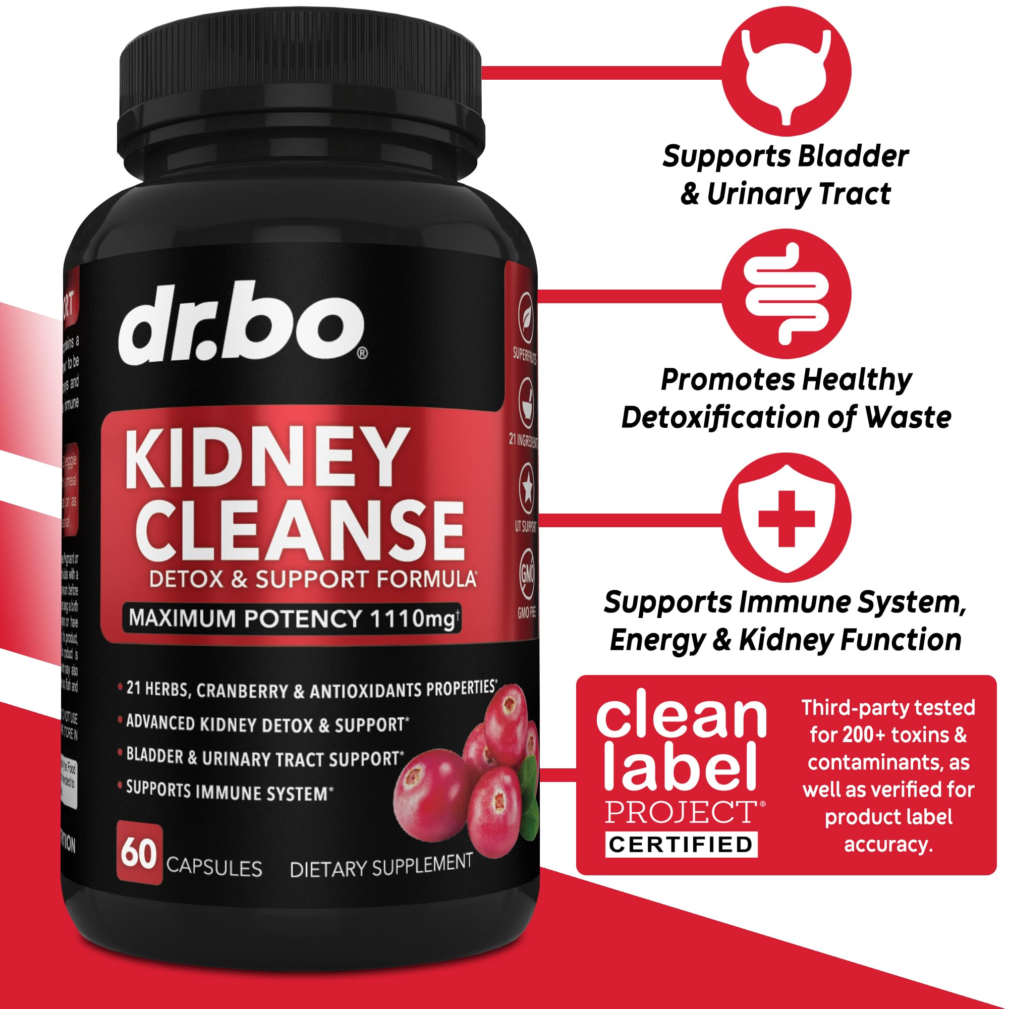 Pills close-up emphasizing easy daily dose for kidney support