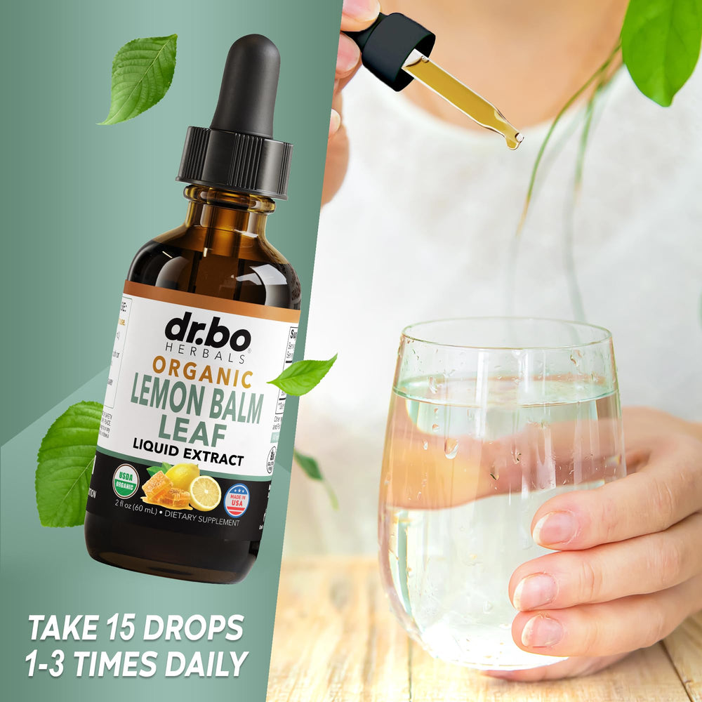 Kids-friendly lemon balm drops for gentle daily calm.
