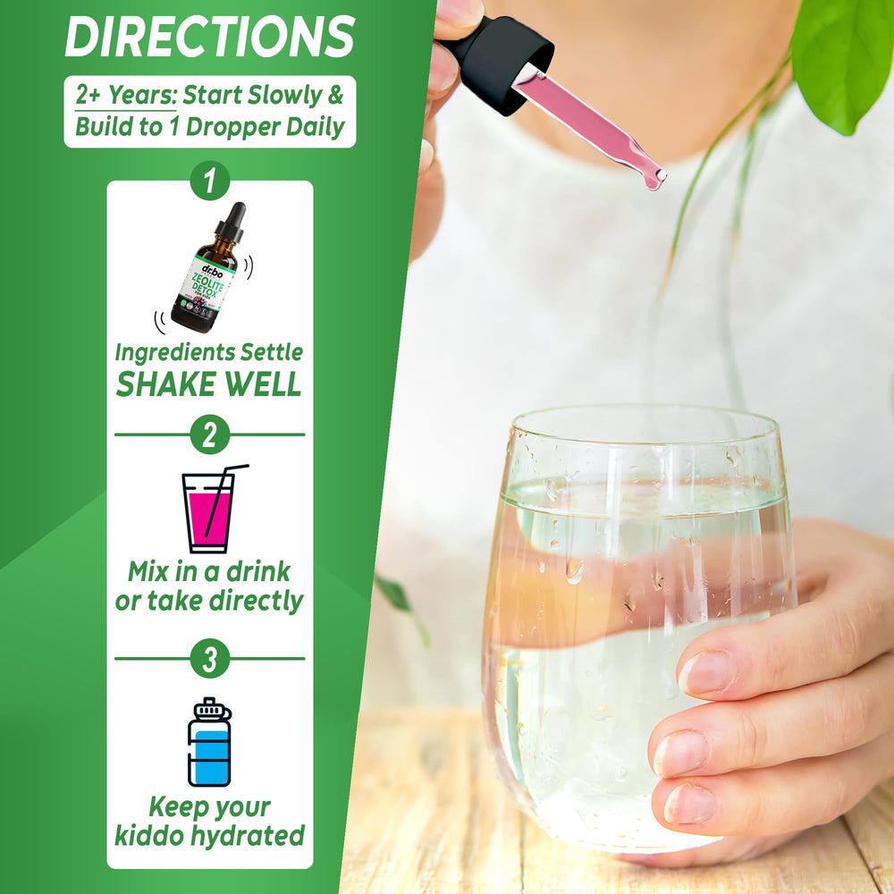 Drops in water to mix easily for mornings