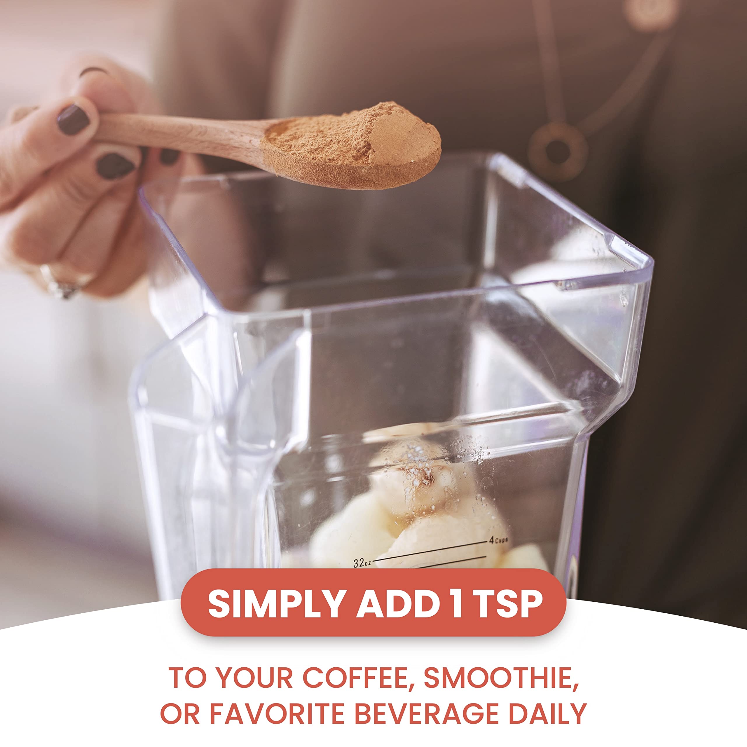 Dr. Botanical Health coffee with powder for a simple add-to-coffee routine