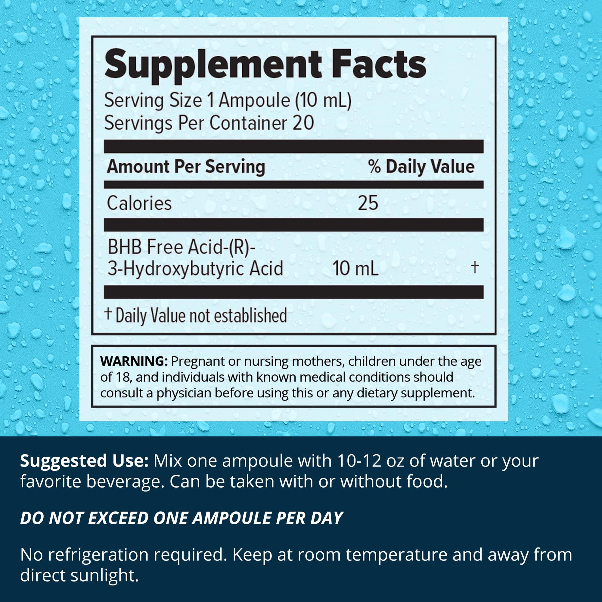 A glass of Dr. Boz Pucker Up ketones ready for an energy-boost session.