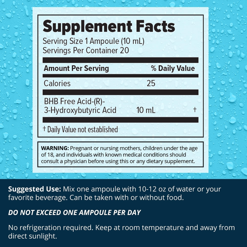 A glass of Dr. Boz Pucker Up ketones ready for an energy-boost session.