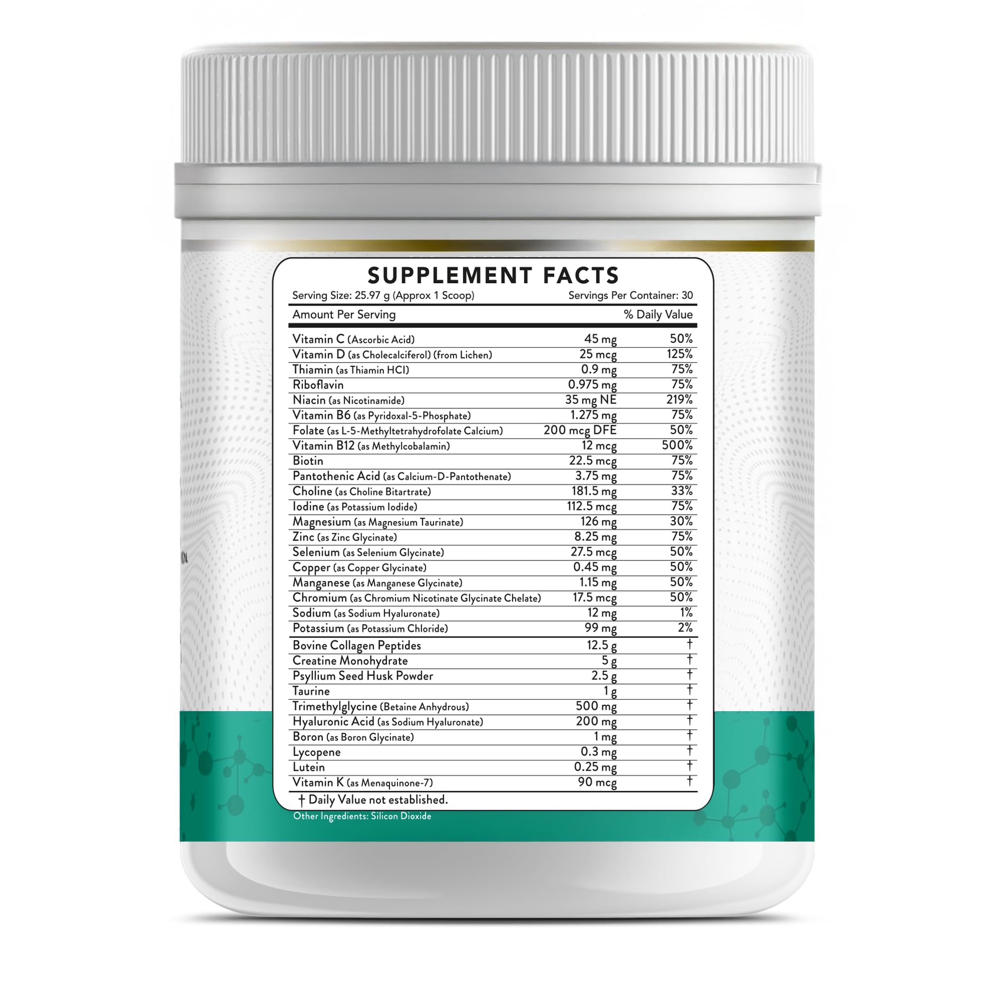 MicroVitamin+ scoop-dispense for an easy, daily serving.
