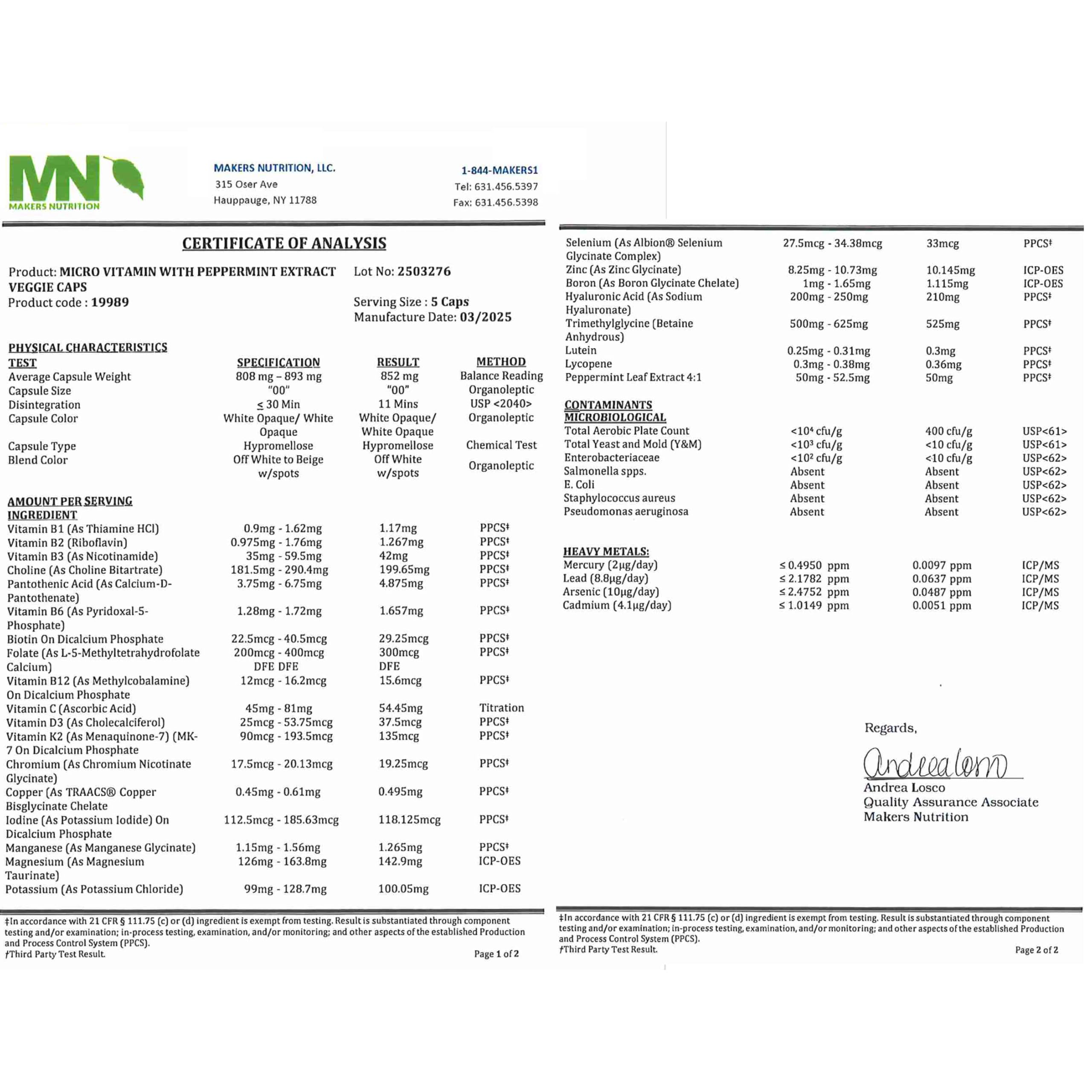 Dr Brad Stanfield US GMP-certified facility label conveying trusted manufacturing standards