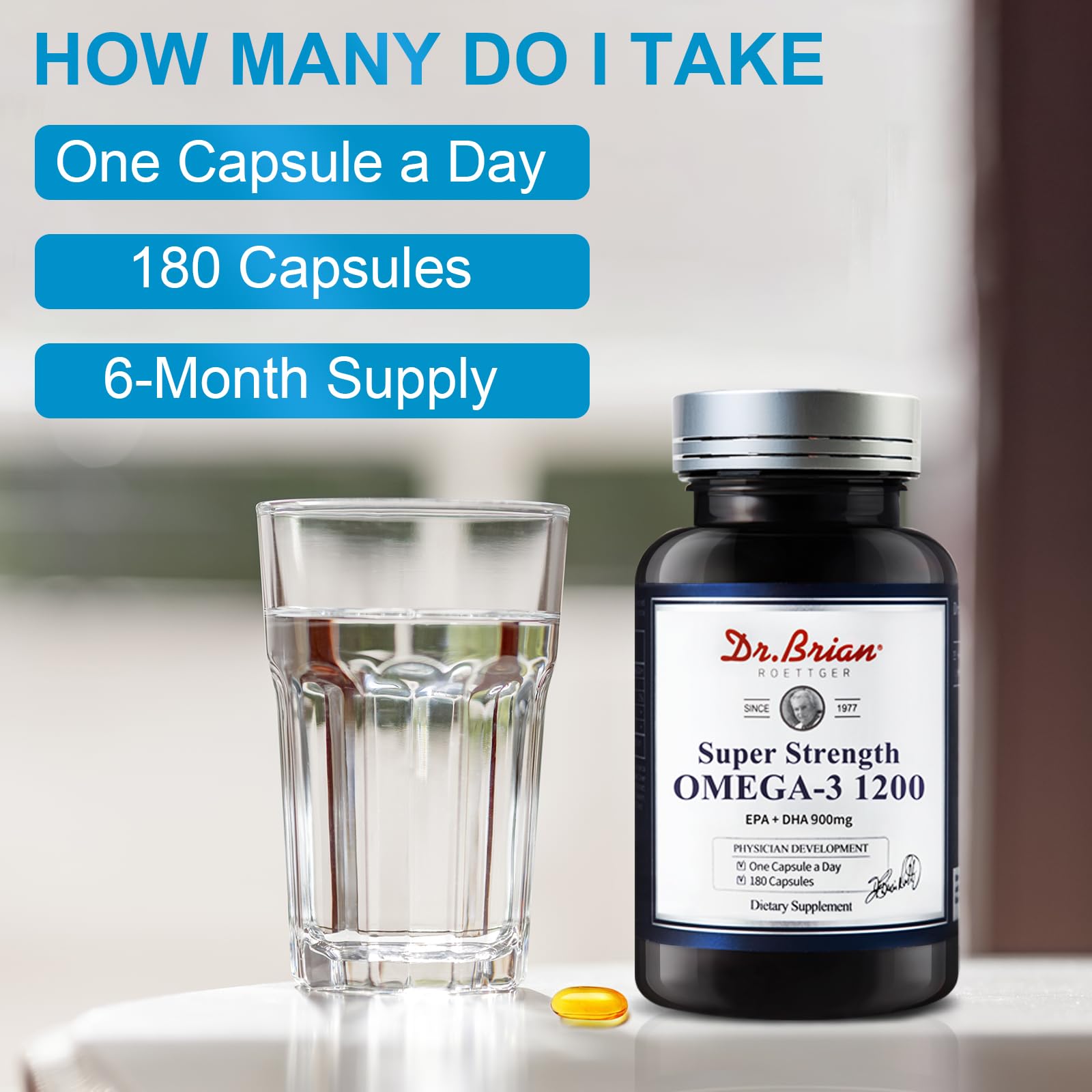 DR.BRIAN Omega 3 IFOS and MSC certified for quality.