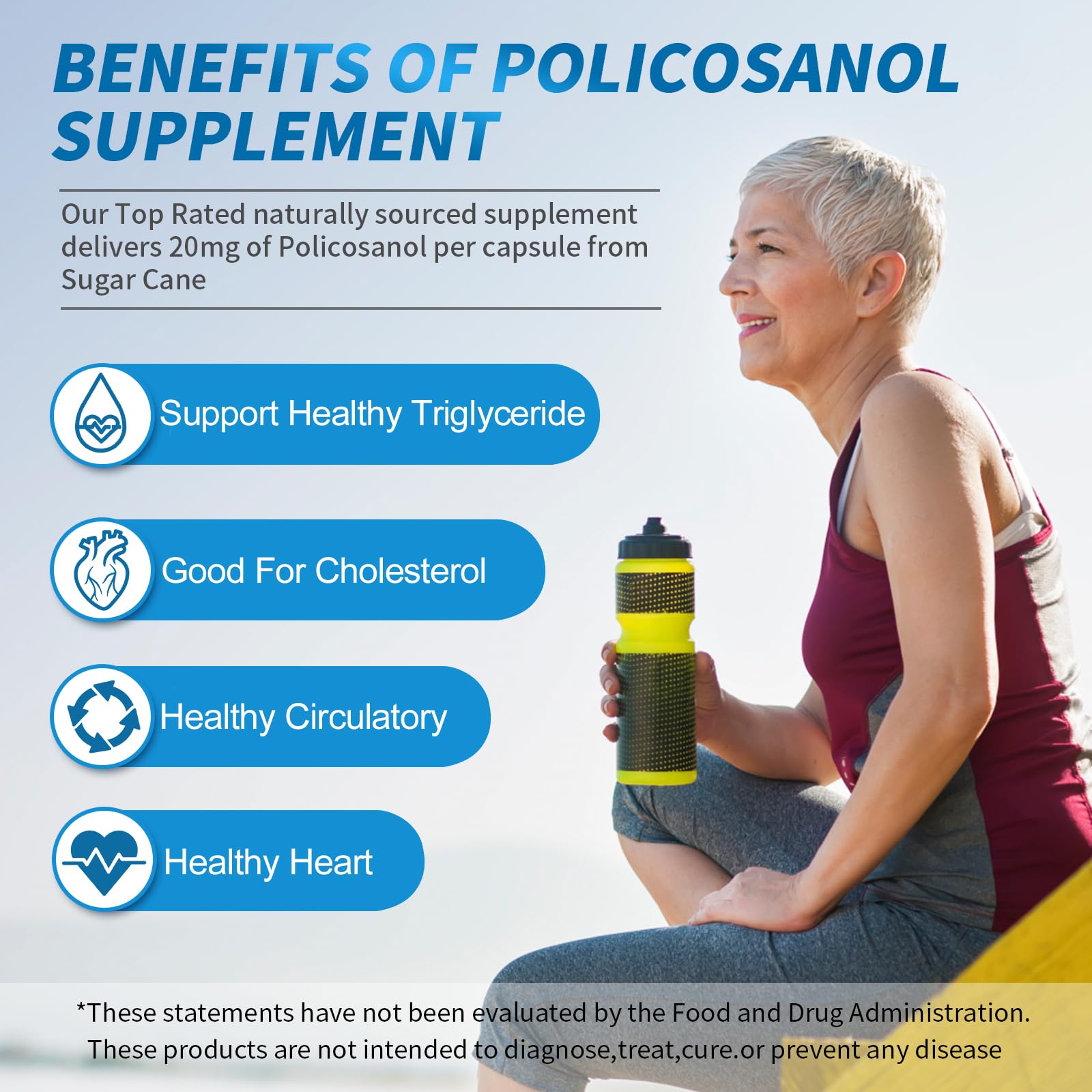DR.BRIAN Policosanol 20mg tablets close-up for daily use