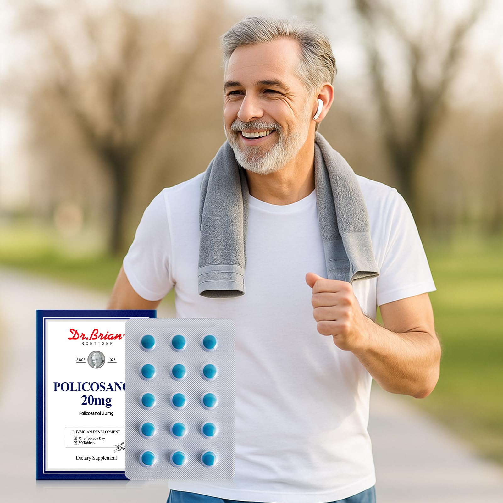 DR.BRIAN Policosanol 90-day supply calendar visualization