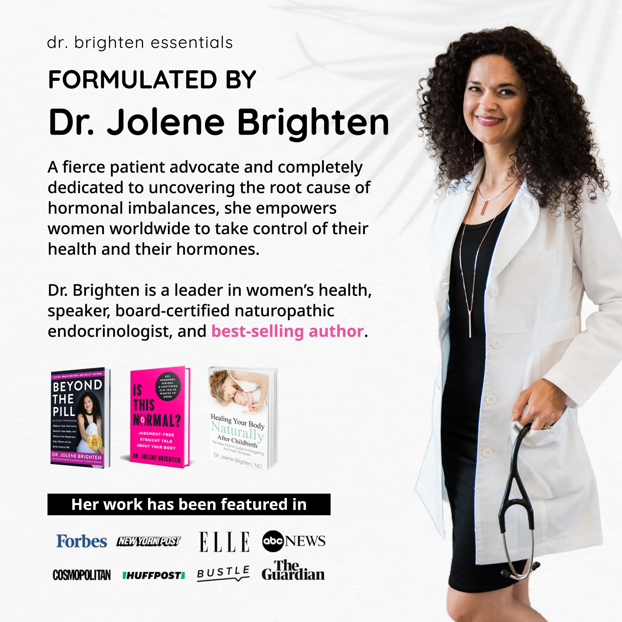 Made-in-USA stamp on Dr. Brighten Probiotic packaging for quality assurance