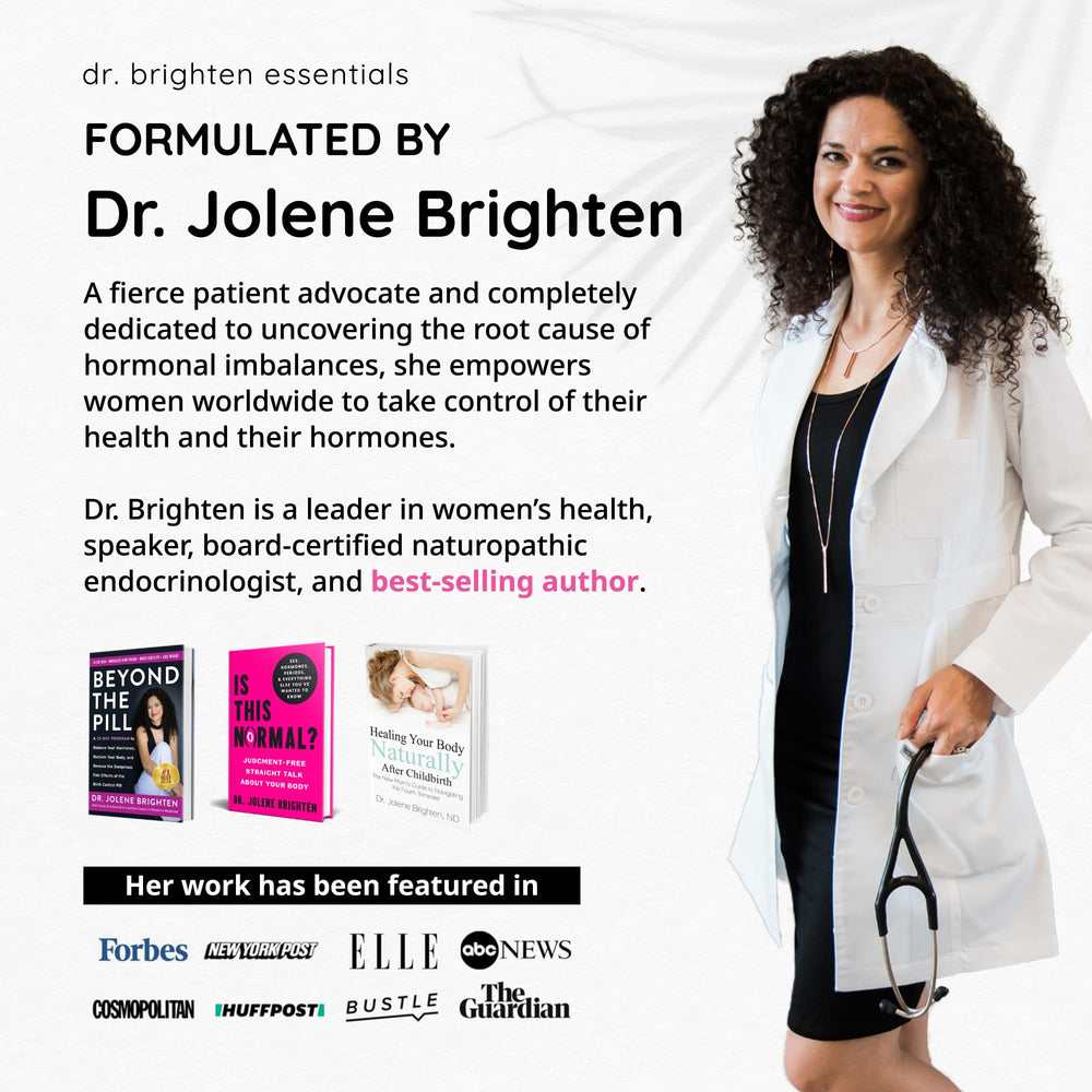 Made-in-USA stamp on Dr. Brighten Probiotic packaging for quality assurance
