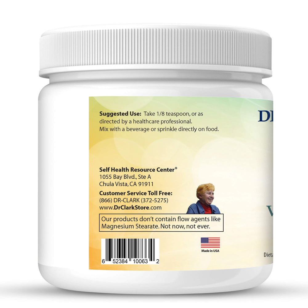 Dr Clark Store Vitamin C powder supports brain function and focus.