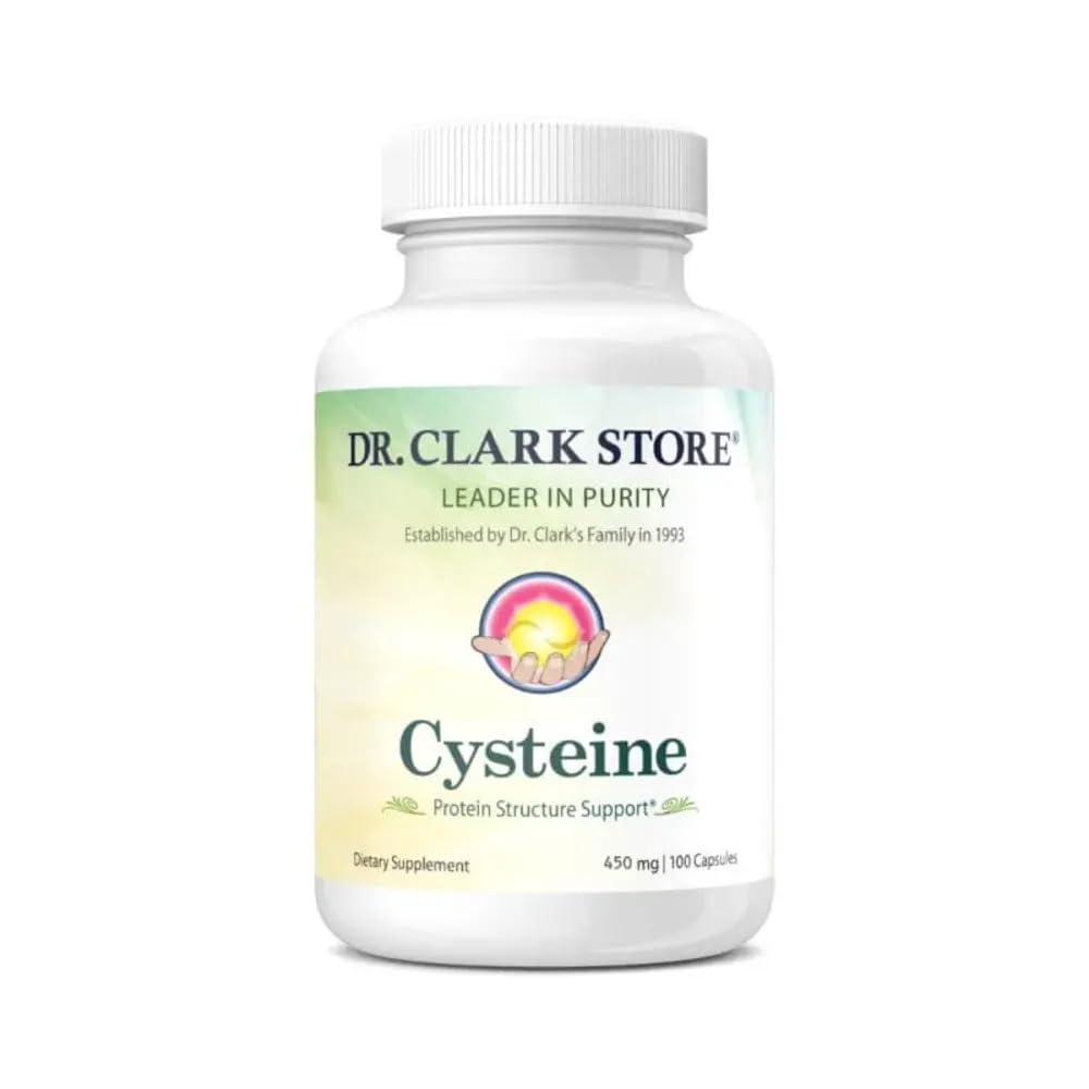 Dr Clark Store Cysteine 500mg bottle shown for everyday wellness