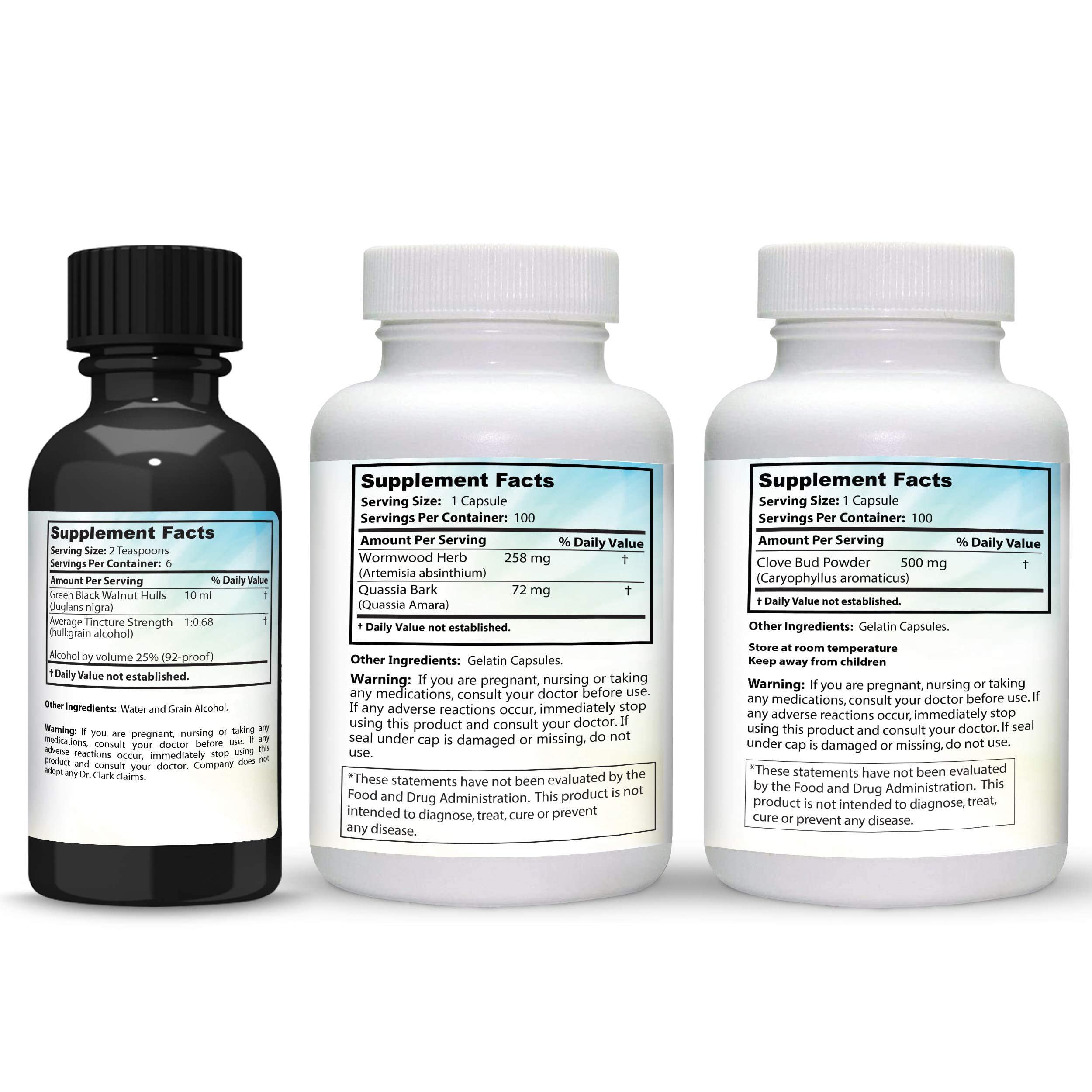 Dr Clark Store green walnut hull close-up focusing on natural, potent botanicals.