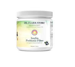 Dr Clark Store Inulin Powder packaging highlights premium prebiotic fiber.