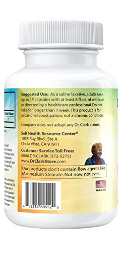 Dr Clark Store Magnesium Sulfate label details highlight USP grade and 1030 mg per capsule