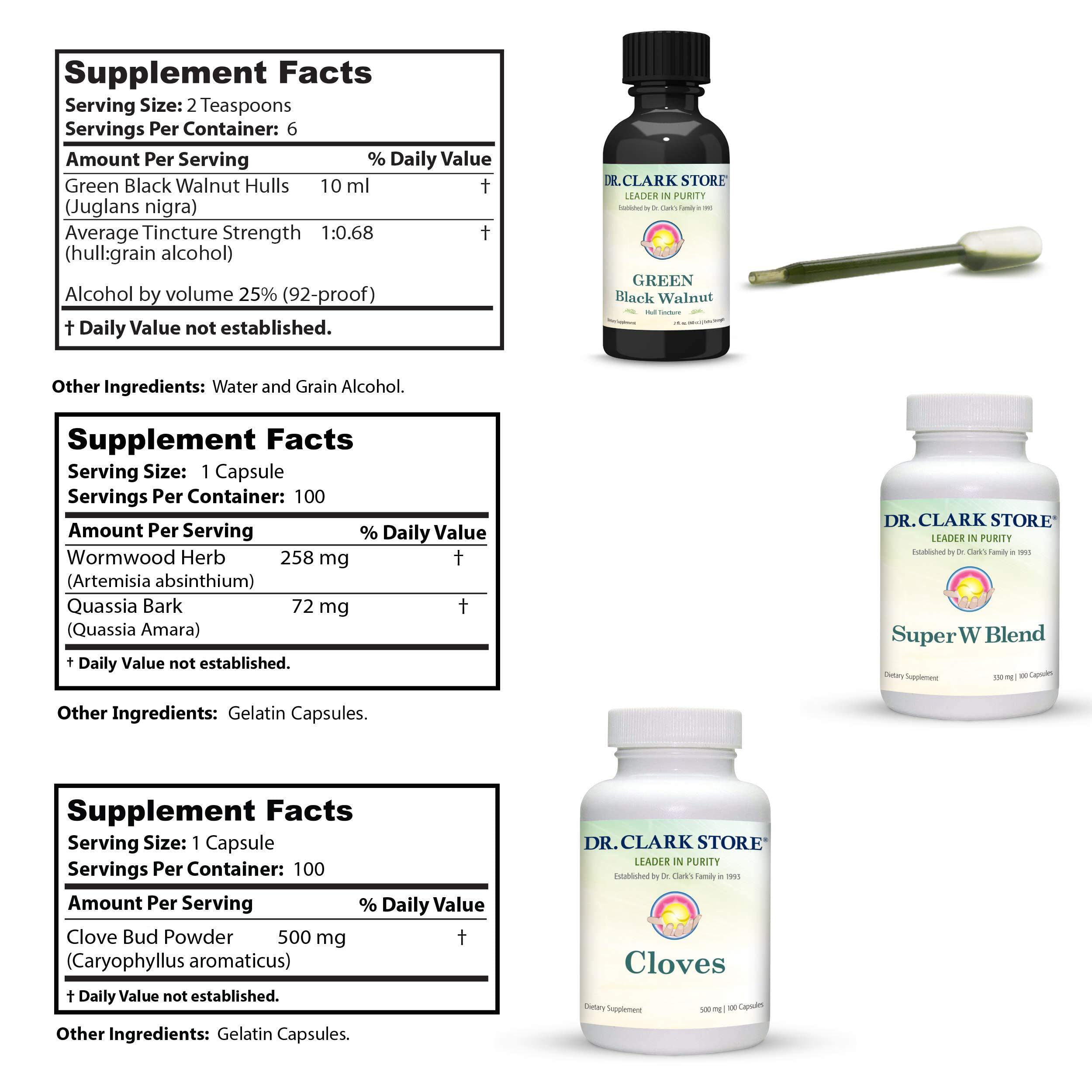Dr Clark Store tincture pour demonstrates clean, convenient dosing at home.