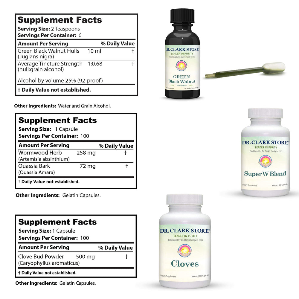 Dr Clark Store tincture pour demonstrates clean, convenient dosing at home.