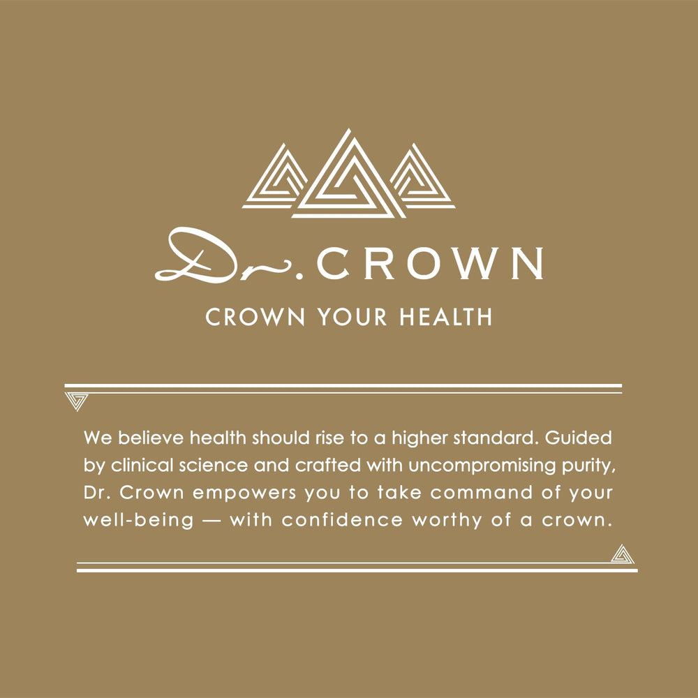 DR. CROWN liver health graphic illustrating overall wellness benefits.