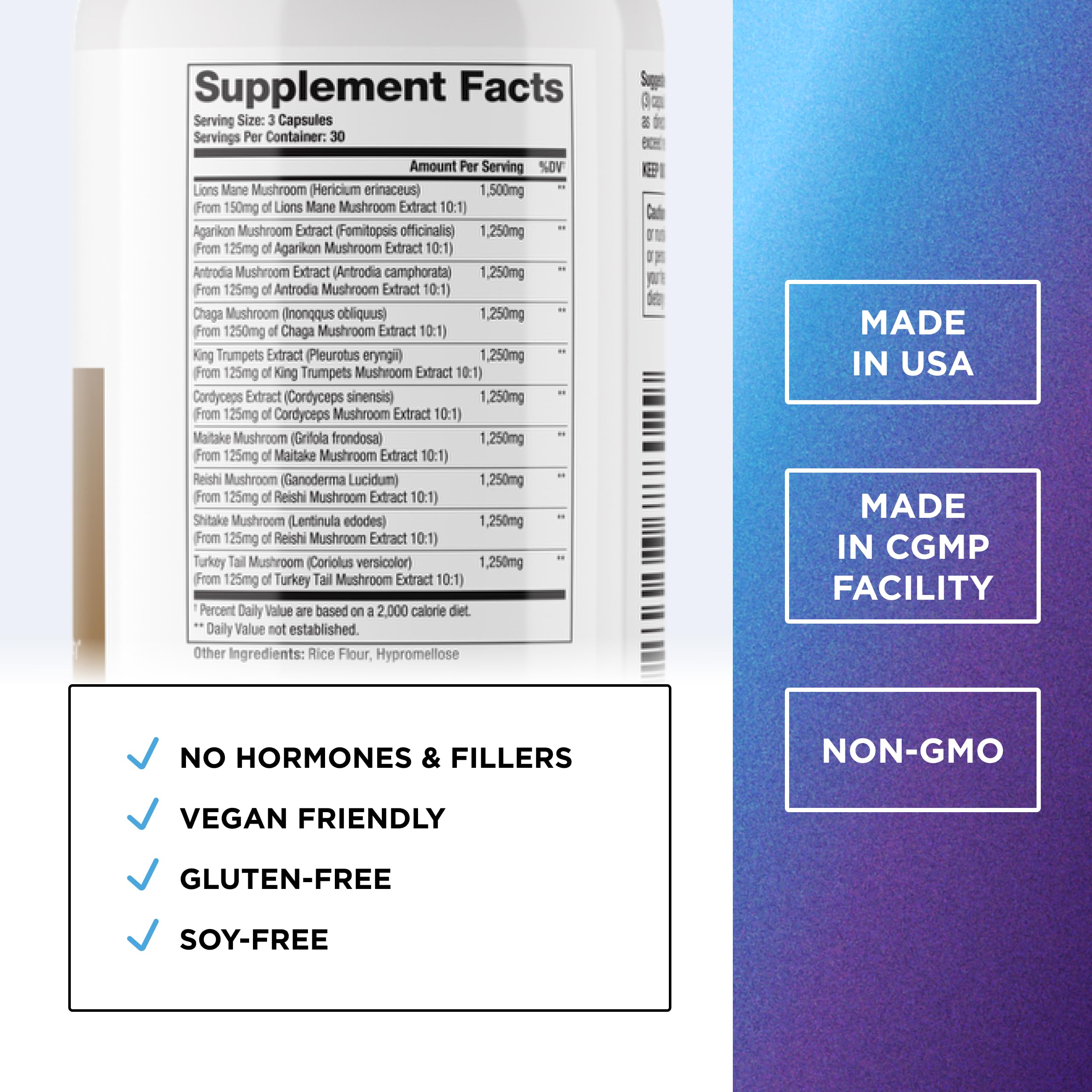 Capsule closeup of DR. EMIL NUTRITION supplement supports focus