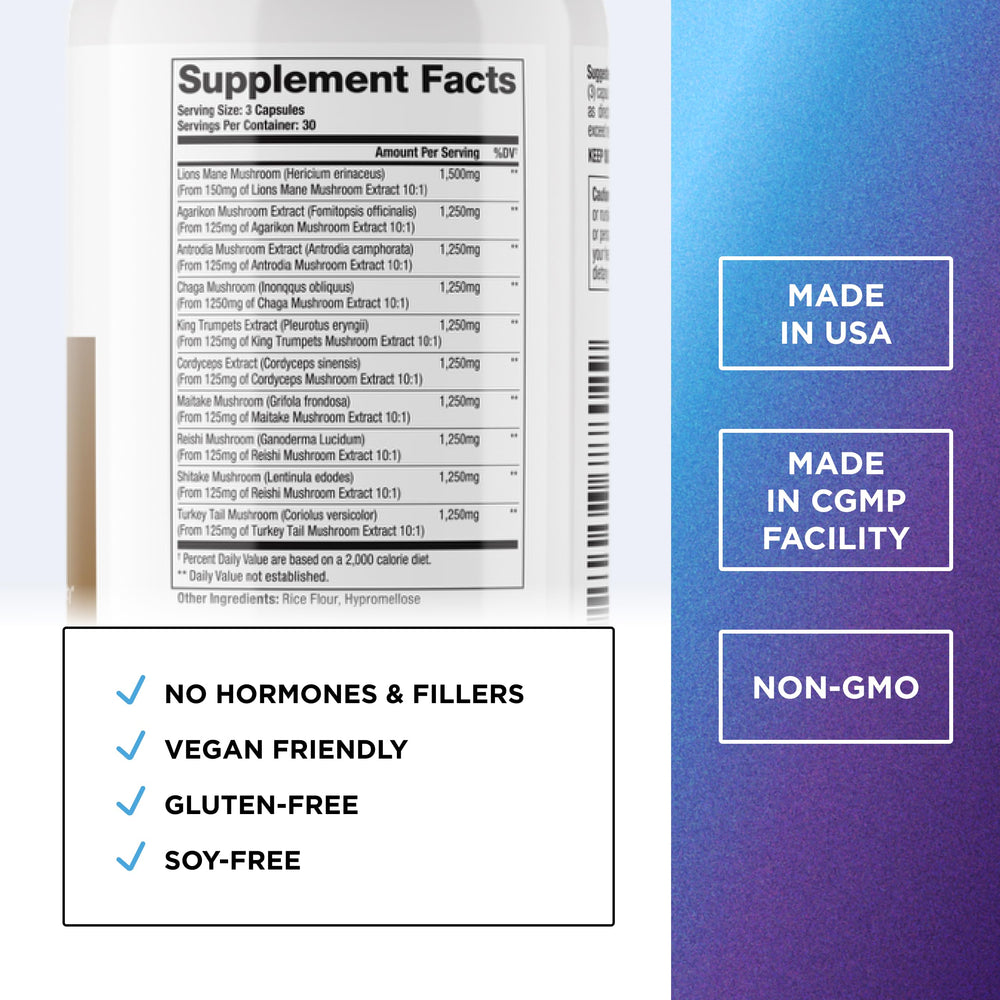 Capsule closeup of DR. EMIL NUTRITION supplement supports focus