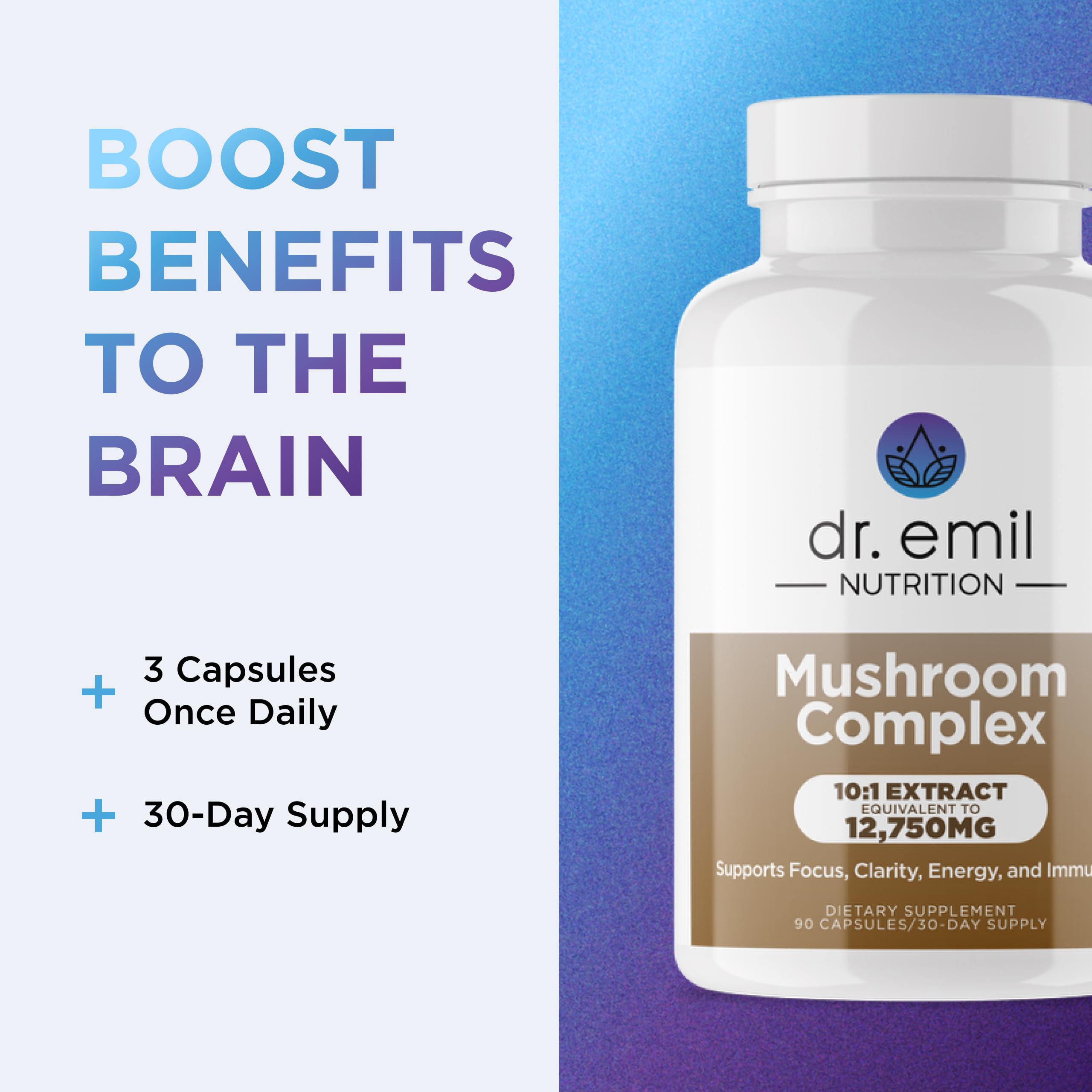 Lifestyle-ready immune support through potent mushrooms