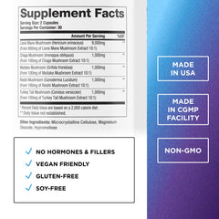DR. EMIL NUTRITION Lions Mane capsules for daily cognitive wellness and focus.