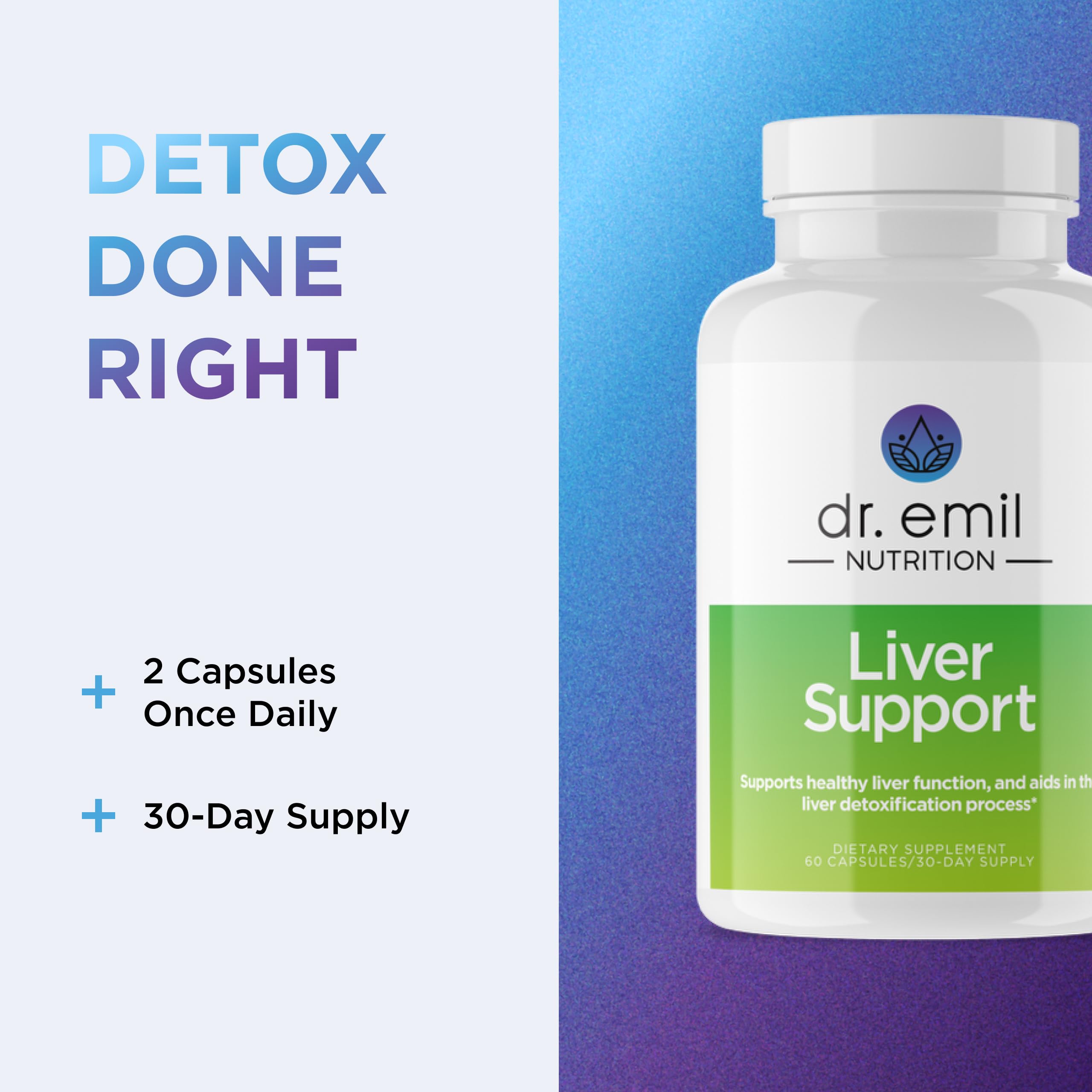 DR. EMIL NUTRITION Liver Support beet root feature hints at daily vitality.