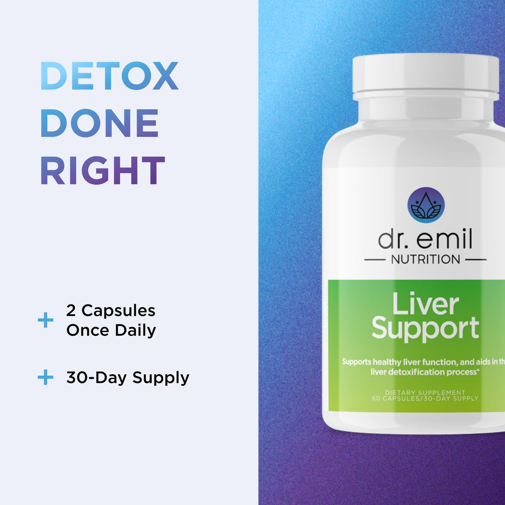 DR. EMIL NUTRITION Liver Support beet root feature hints at daily vitality.