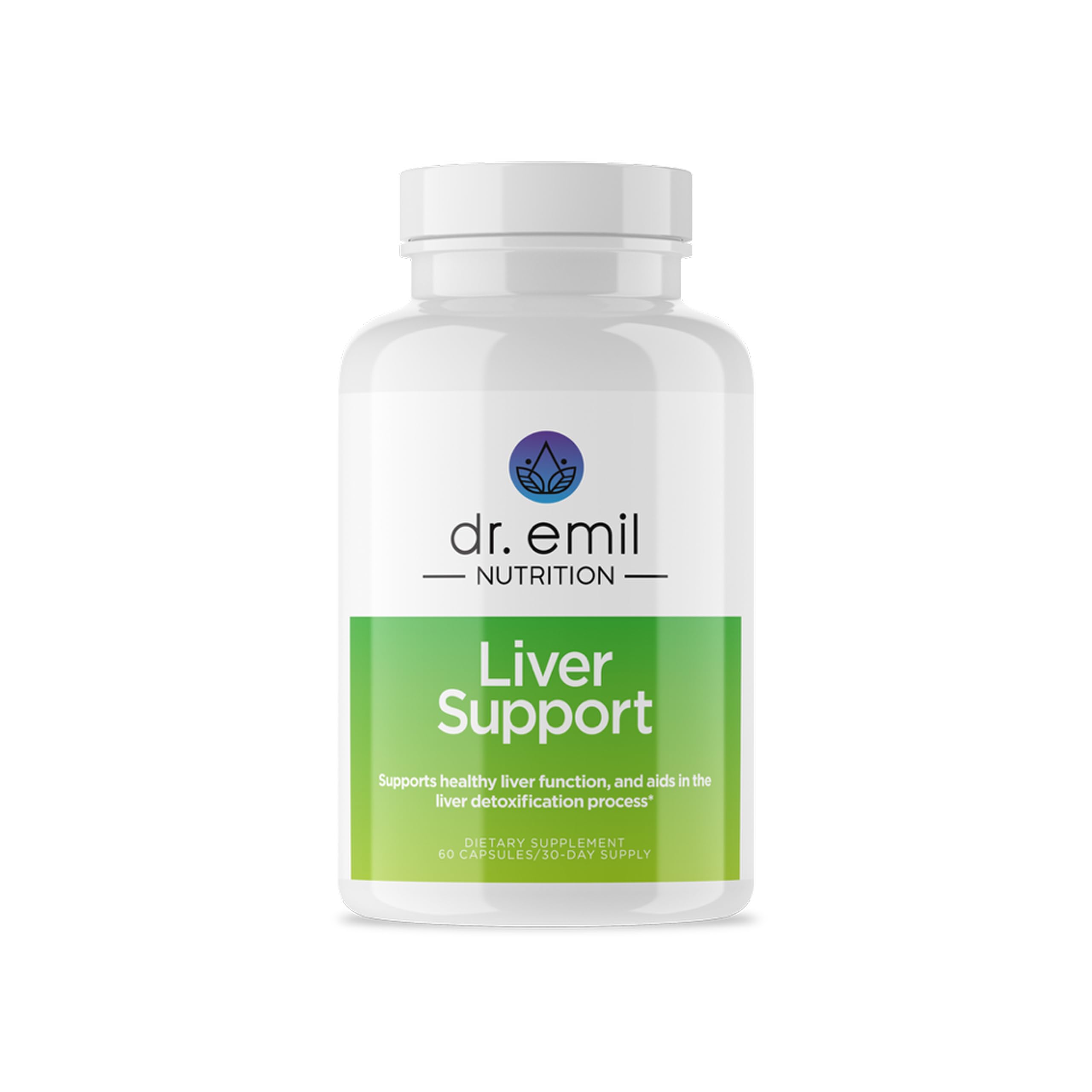 DR. EMIL NUTRITION Liver Support bottle front view for daily liver health and digestion.