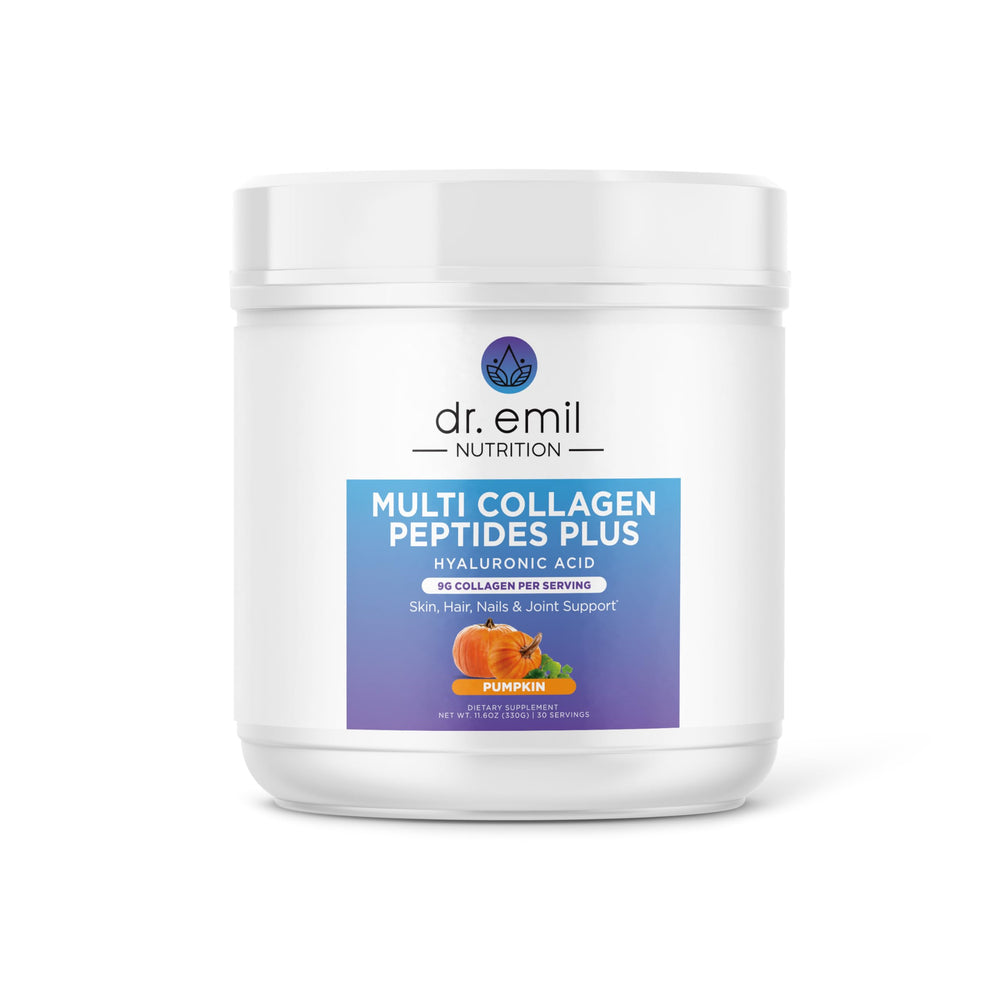 DR. EMIL NUTRITION Multi Collagen Plus pumpkin bottle for glowing skin and healthy hair