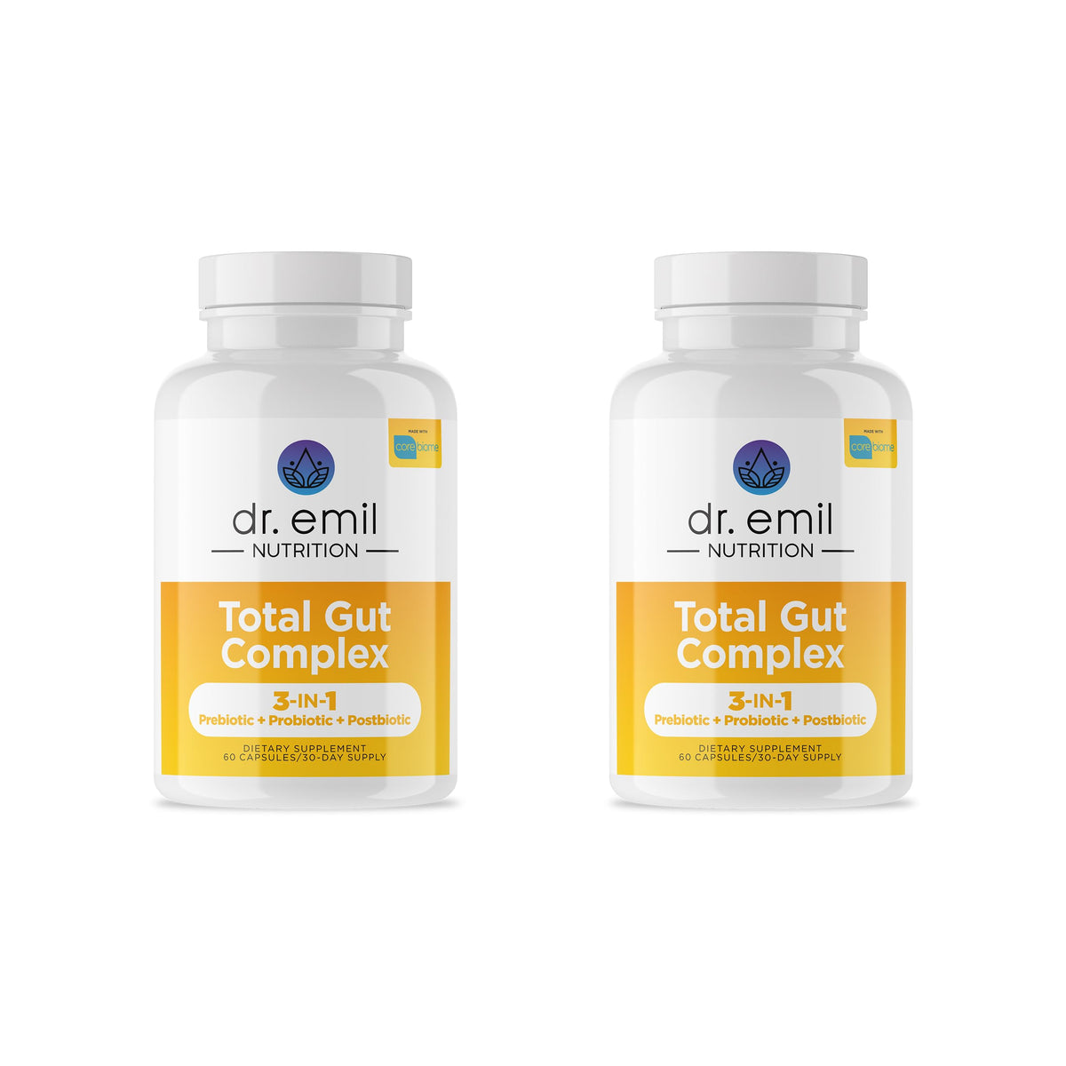 DR. EMIL NUTRITION Total Gut Health Complex bottle front for daily digestive support