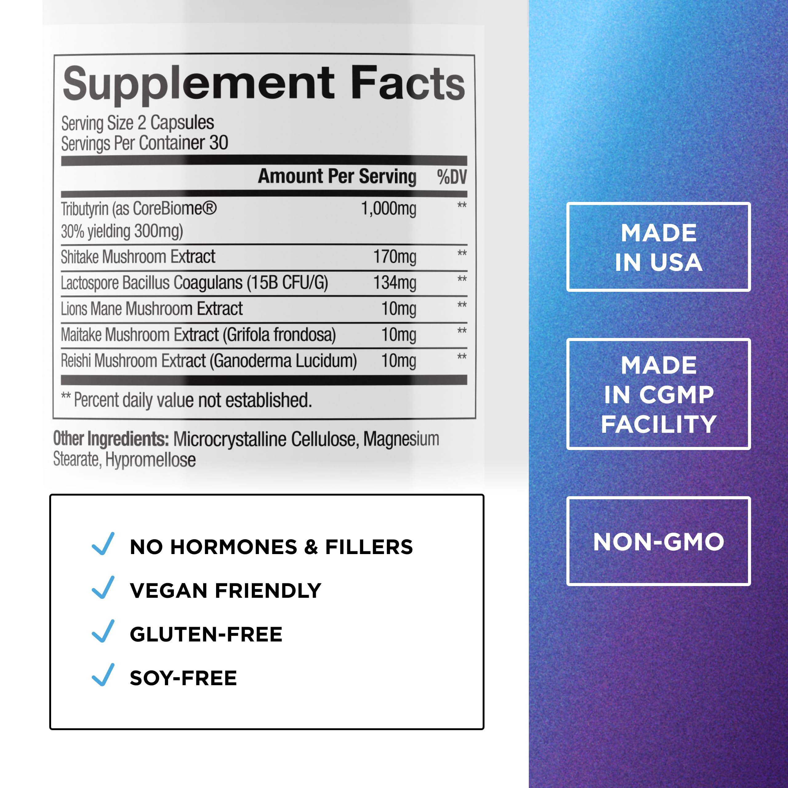 DR. EMIL NUTRITION Total Gut Health Complex capsules closeup highlights probiotic balance