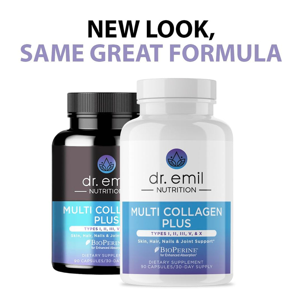DR. EMIL NUTRITION Multi Collagen bottle fits into a simple daily wellness routine.
