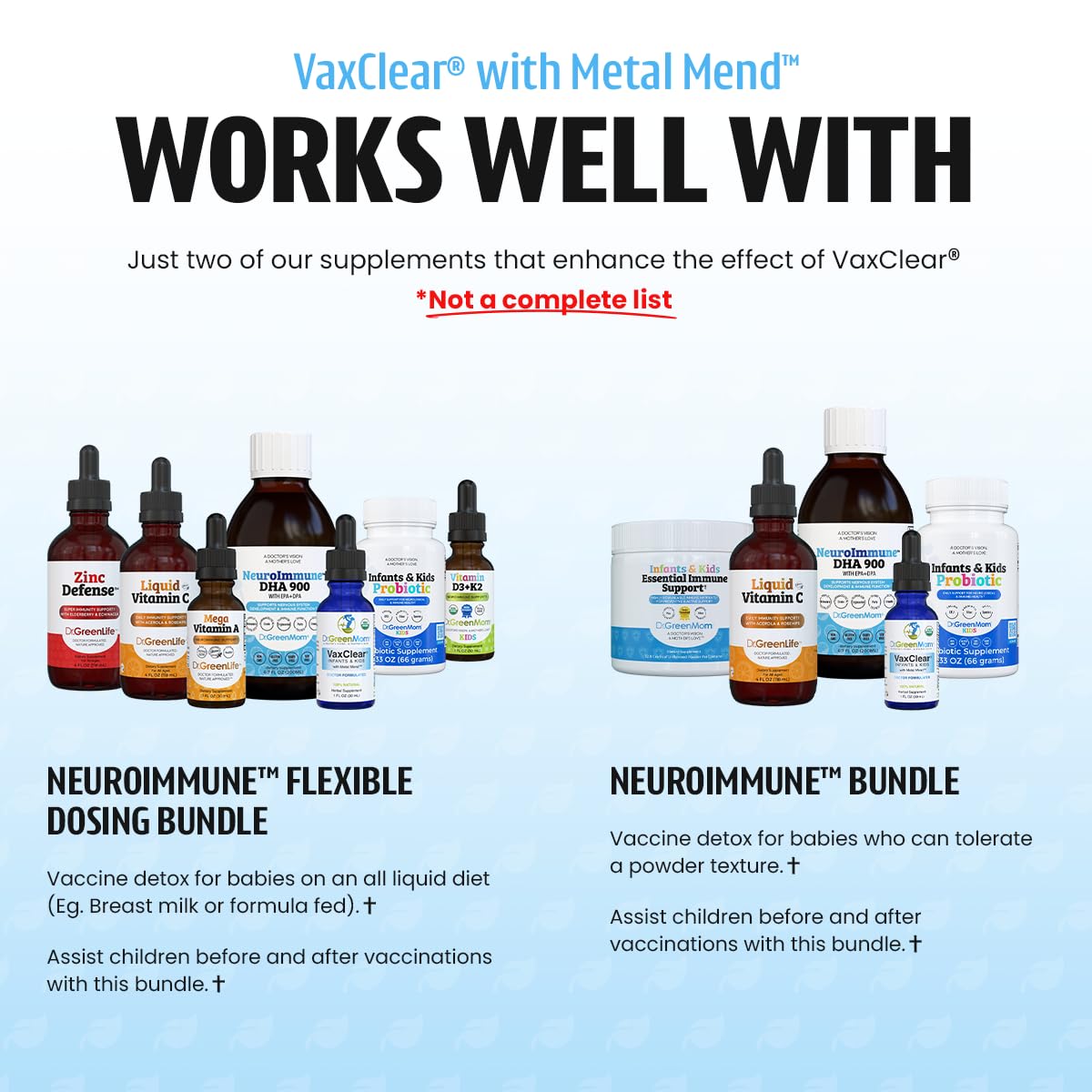Dr. Green Mom drops added to drinks for kid-friendly use