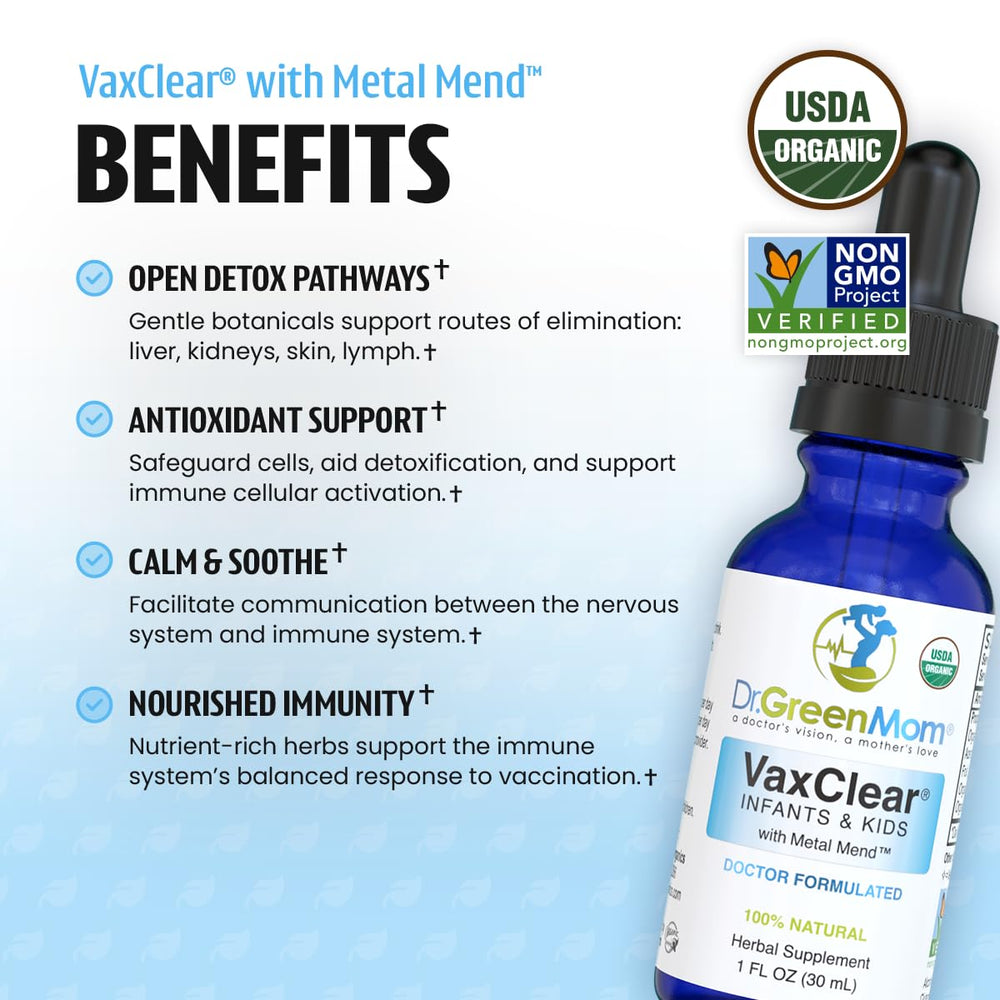 Dr. Green Mom Metal Mend bottle – gentle detox blend for children