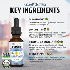 Dr. Green Mom Nature Profen Kids ear aches relief using natural herbal blend