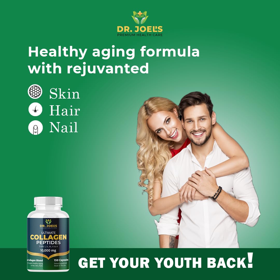 Dr. JOEL'S Biotin and Bioperine inclusion shown as absorption support.