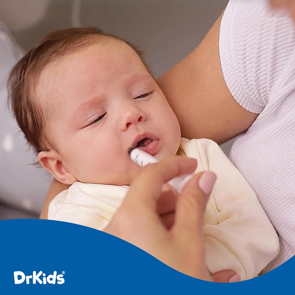 Dairy-free and gluten-free Dr. Kids Drops packaging for babies