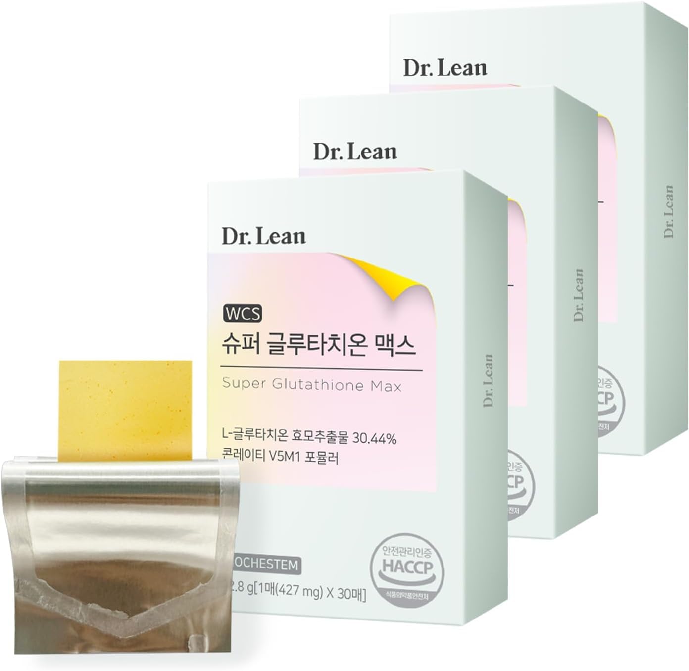 Dr Lean Super Glutathione Max box front highlighting premium potency for antioxidant support