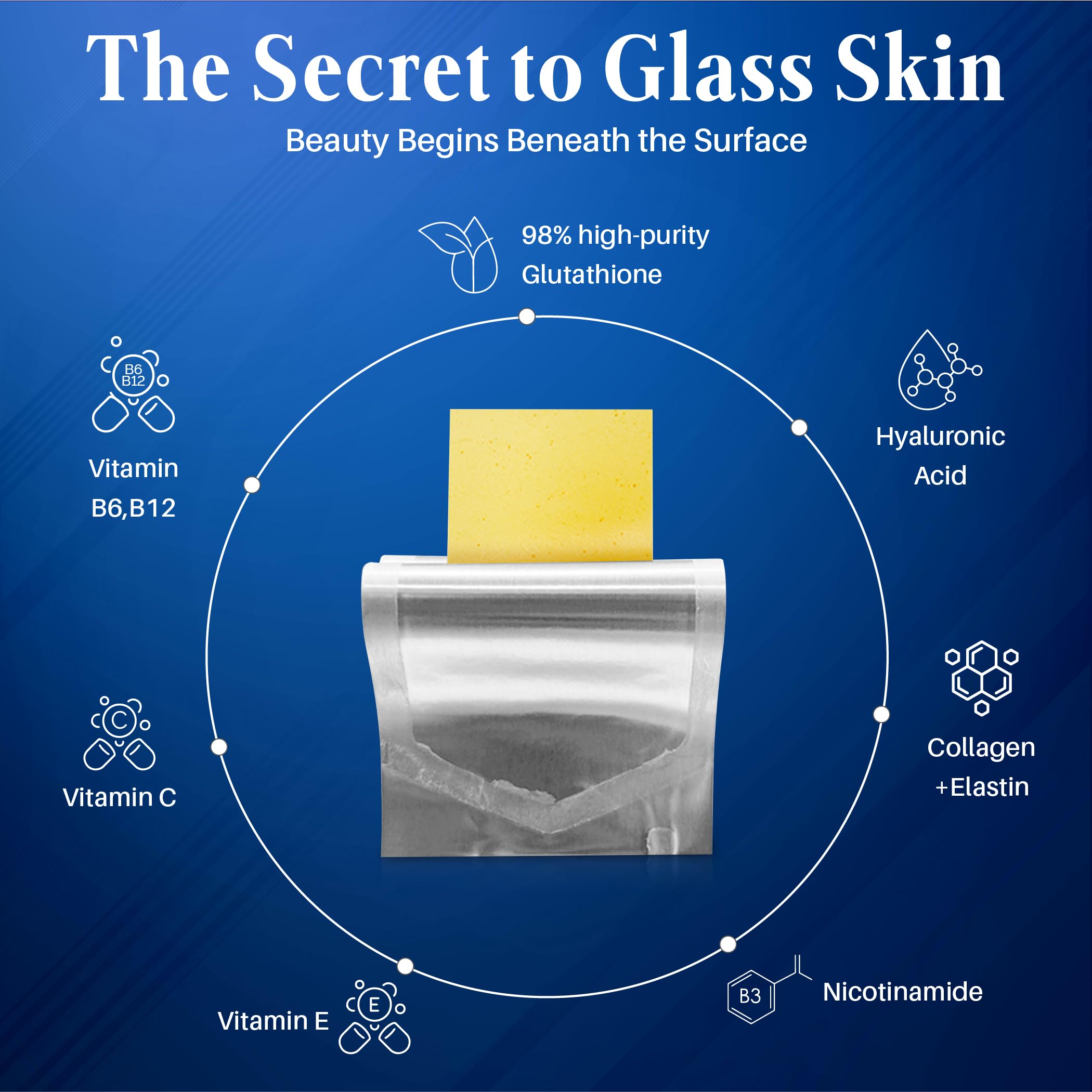 Dr. Lean Super Glutathione Max fast-melt film enables on-the-go use.