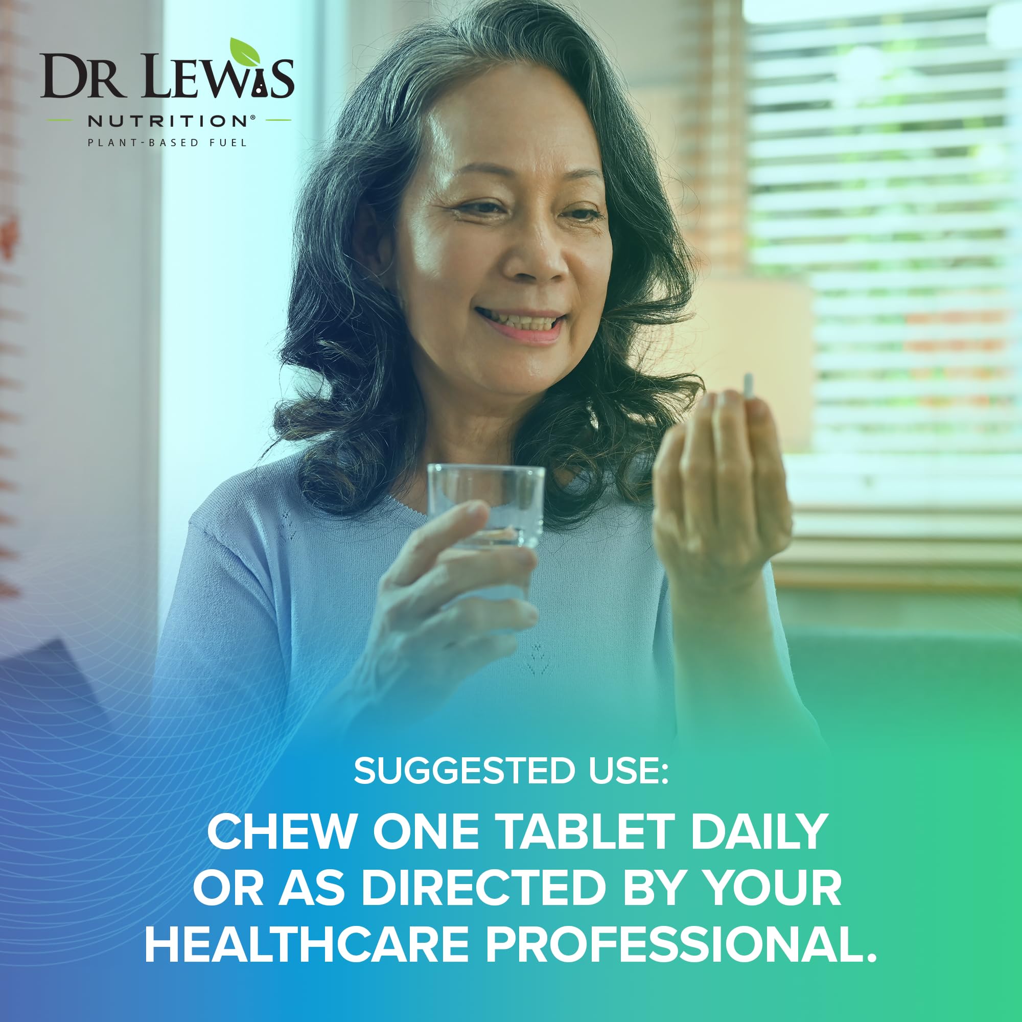 Close-up of Dr Lewis Nutrition tablets