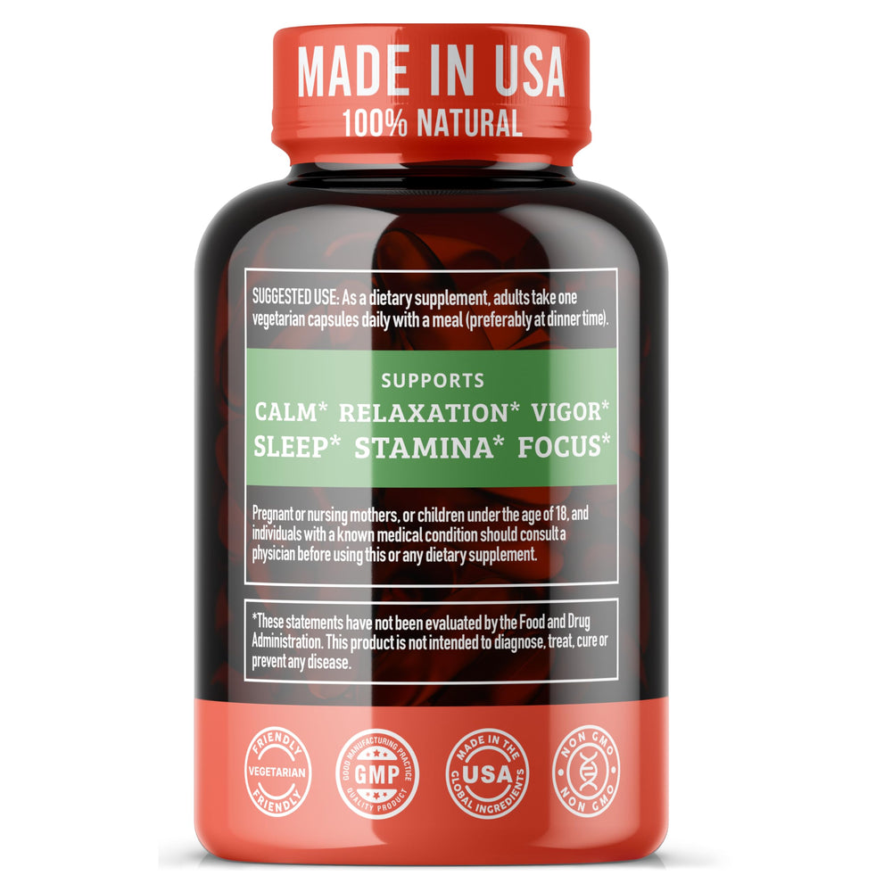 Dr. Matthew Ashwagandha bottle open pour demonstrates easy dosing routine