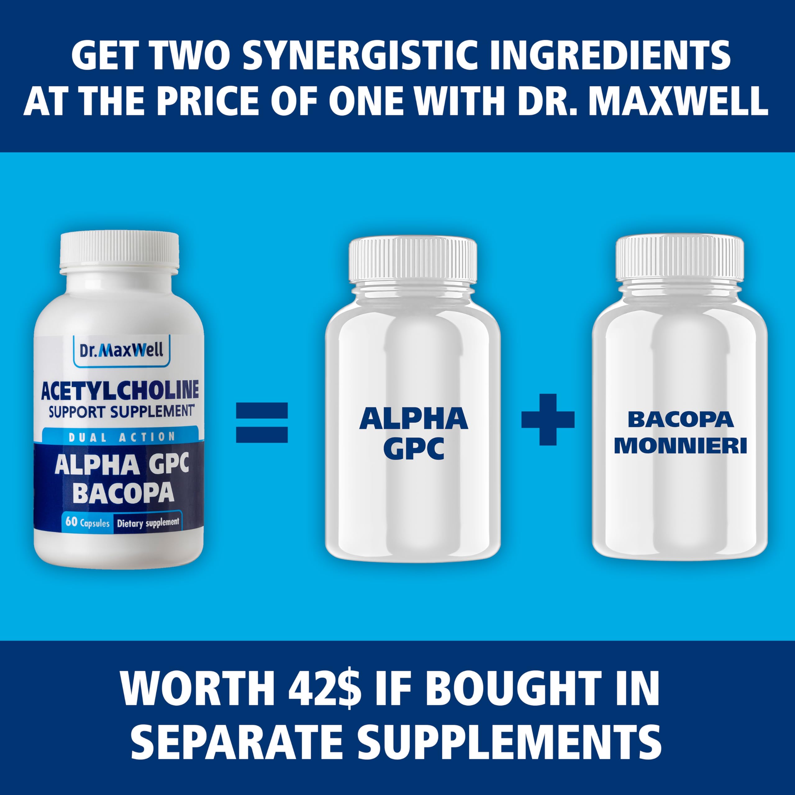 Dr. Maxwell Acetylcholine vegan non-GMO formulation supports clean supplement choices.