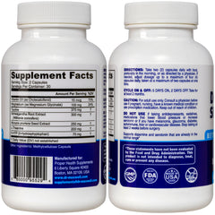 Dr. Maxwell bottle back label highlights ingredients and usage guidance.