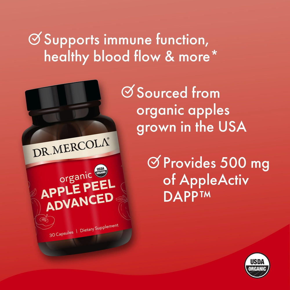 Close-up of AppleActiv DAPP label highlighting polyphenol-rich content for daily wellness.
